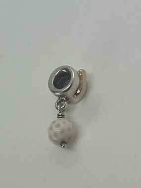 Pandora 925 ALE Agate Golfball Two Tone Gold Golf Tees Charm | # 790440AGW